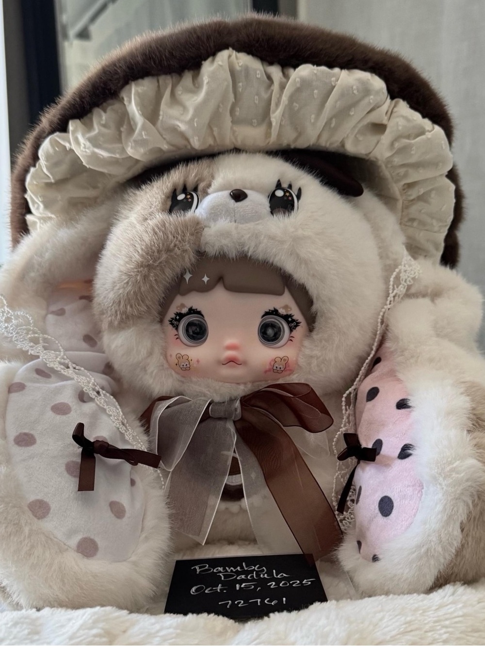 Nommi Mushroom Hat 400% v2 Blind Box Confirmed Plush Doll Toy/Mocha
